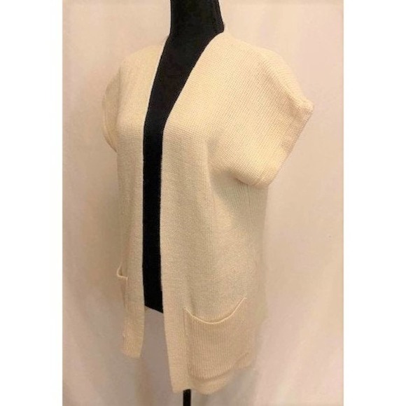 vintage '80s cream Baard & Beards sweater vest - Picture 4 of 5